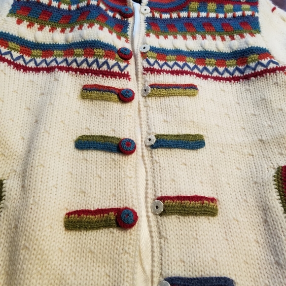 Icelandic Design Alpaca, Mohair, Wool Cardigan M - Picture 11 of 13